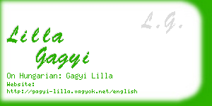 lilla gagyi business card